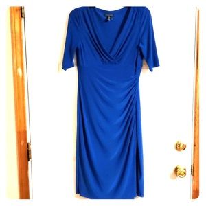 Womans blue dress